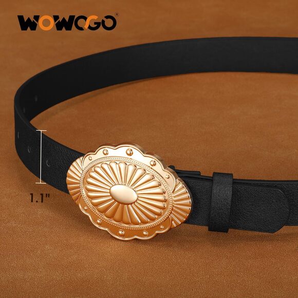 Women-western-cowgirl-belt-country-concho Vintage Leather Belt With Concho🥺 - Picture 5 of 7